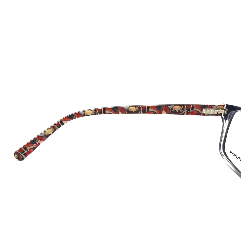 Rowdy Gentleman Eyeglasses Frame Morning Woods 0417 Navy Blue Full Rim 55-17-140